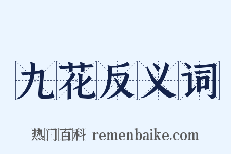 九花反义词是什么意思的图片